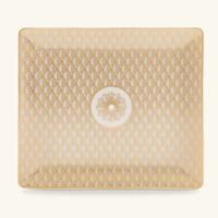 كريستوفل صينية مالميزون إمبيريال مستطيلة مطلية بالذهب قياس 17   15 سم