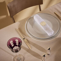 christofle madison 6 dinner plate round grey 27cm