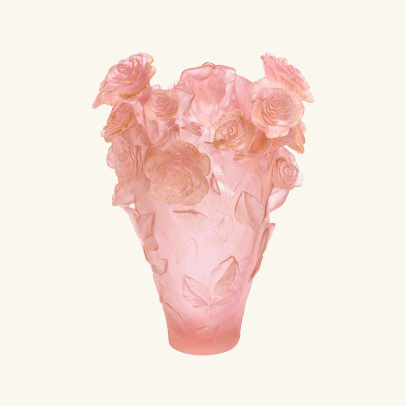 Rose Passion Vase Large Pink daum rose passion vase large pink