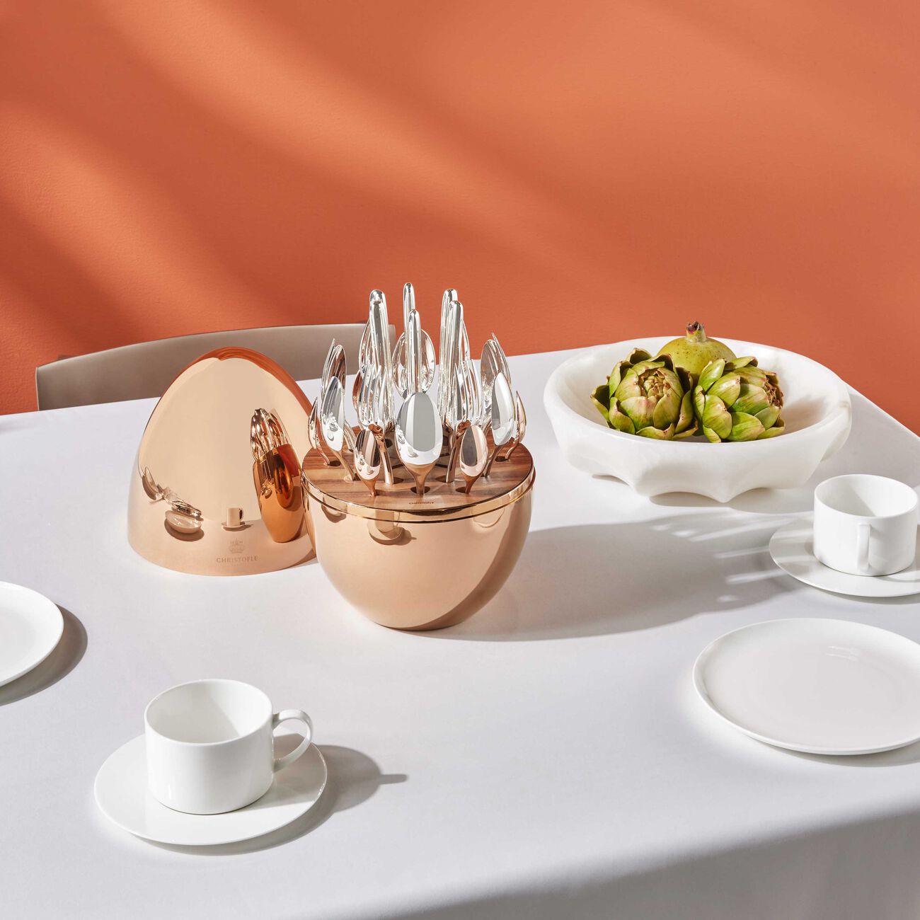 كريستوفل طقم الفضيات مود مؤلف من 24 قطعة باللون الوردي