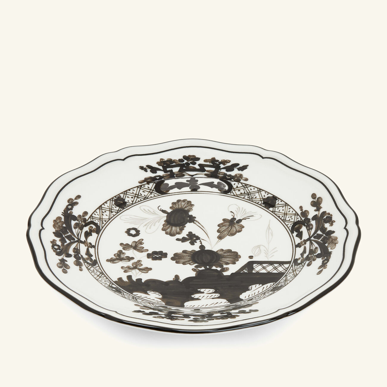 Oriente Italiano Bread Plate Grey ginori 1735 oriente italiano bread plate grey