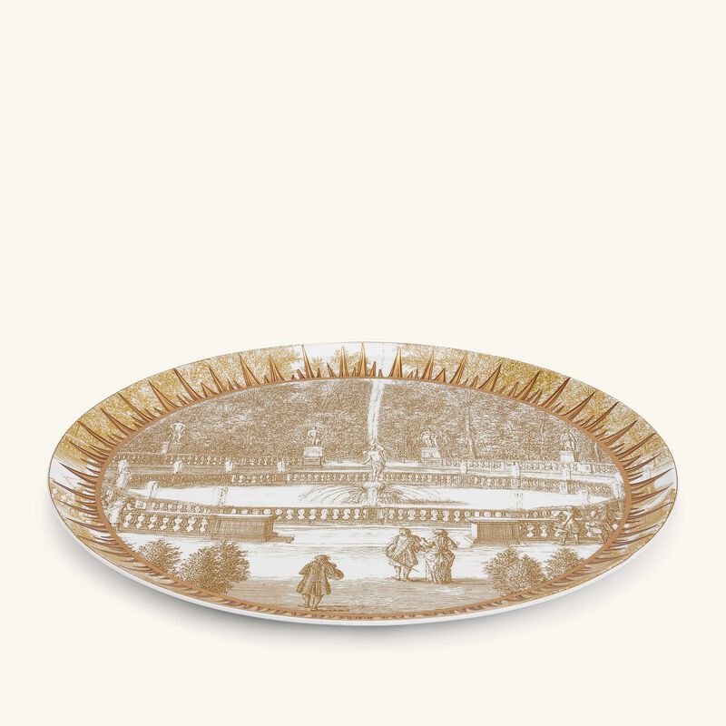 Versailles Enchanté Tart Plate Round Gold 32cm bernardaud versailles enchant tart plate round gold 32cm