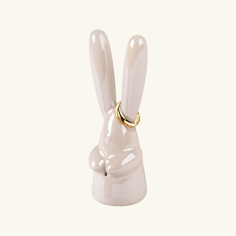 lladro bunny sculpture small white