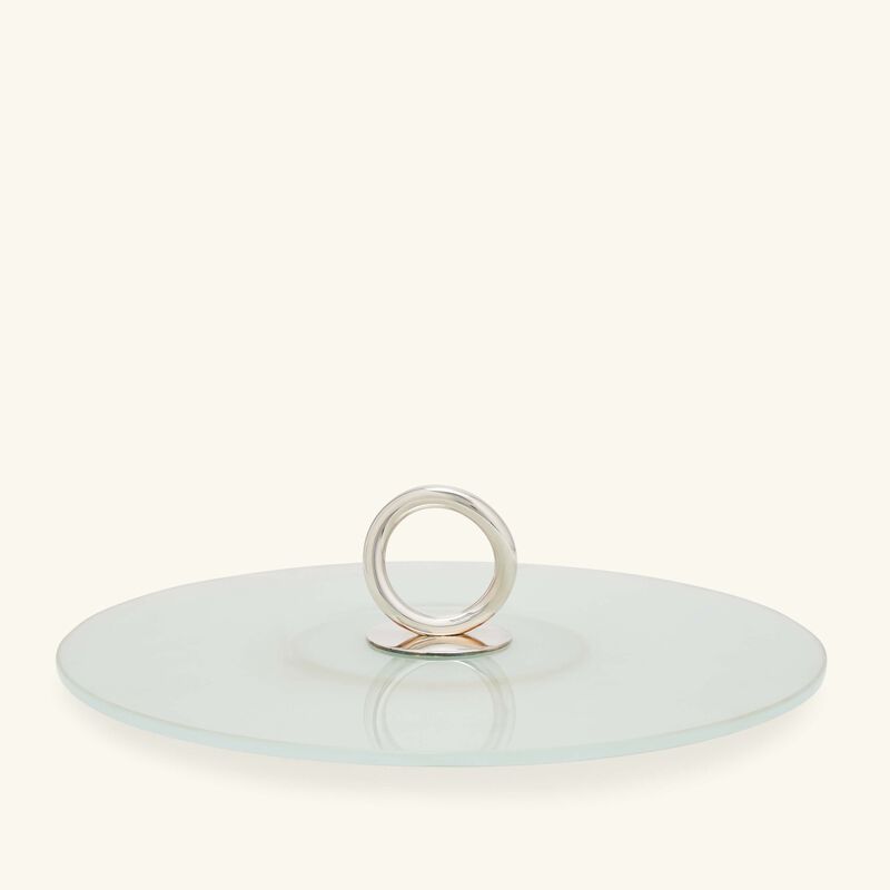 christofle vertigo serving platter round silver plated 30cm