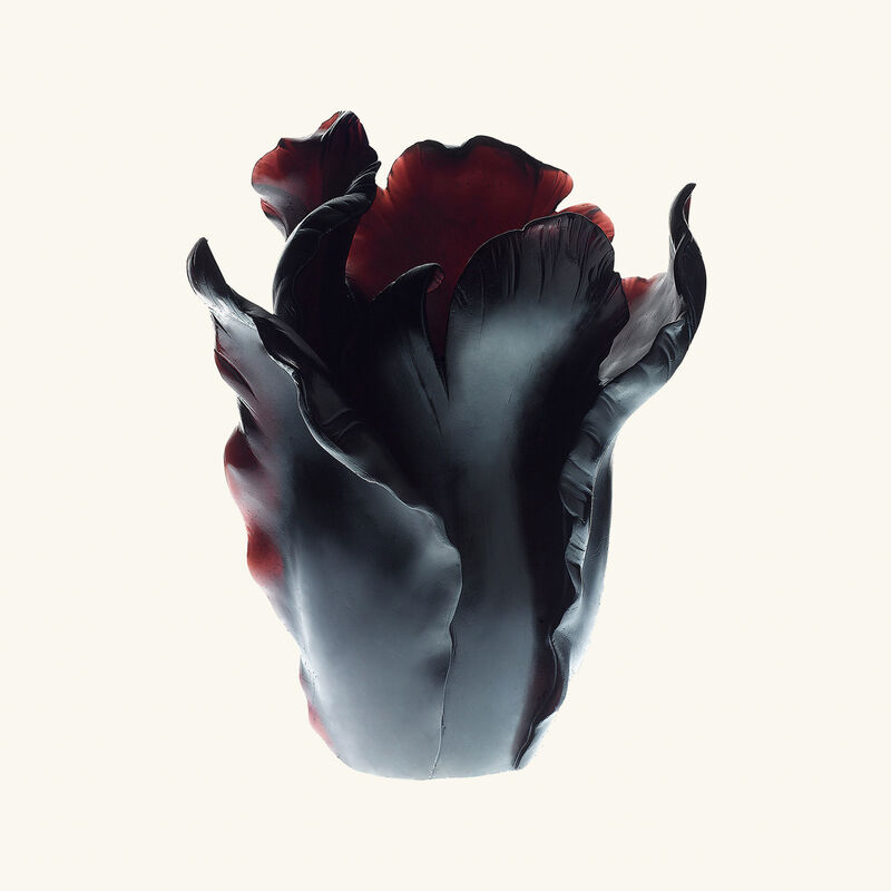 مزهرية توليب متوسطة سوداء دوم مزهرية توليب متوسطة سوداء