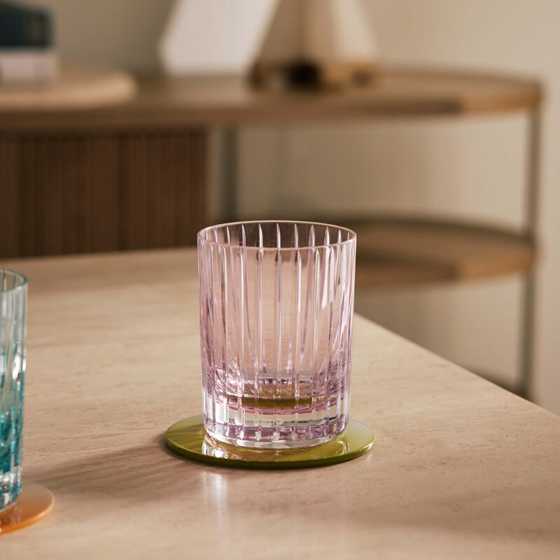 baccarat harmonie drinking glass pink set of 2