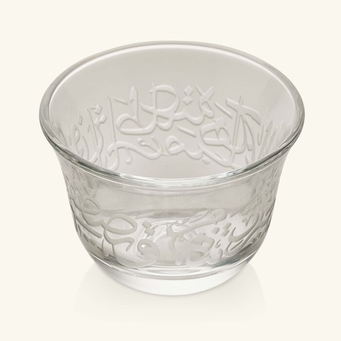 Thuluth Arabic Coffee Cup Clear Set of 6 dimlaj thuluth arabic coffee cup clear set of 6