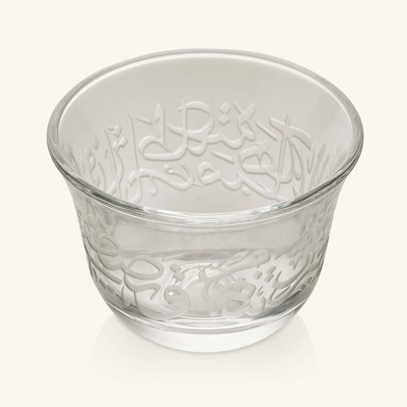 Thuluth Arabic Coffee Cup Clear Set of 6 dimlaj thuluth arabic coffee cup clear set of 6