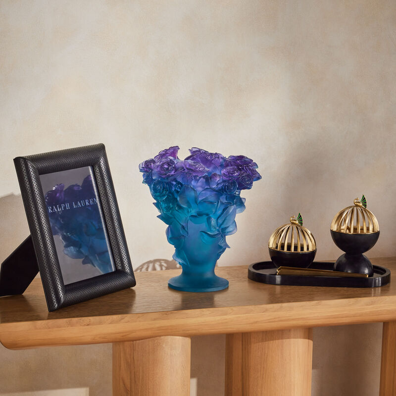 Roses Ultraviolet Vase Medium Blue daum roses ultraviolet vase medium blue