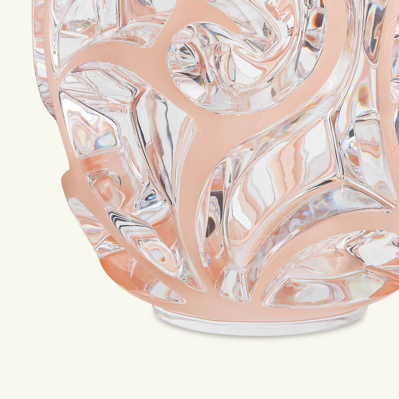 Tourbillons Vase Round Extra Large Pink lalique tourbillons vase round extra large pink
