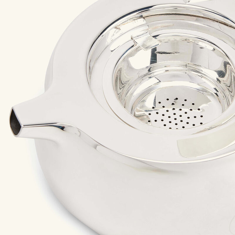 كريستوفل إبريق الشاي سيلفر تايم باللون الفضي