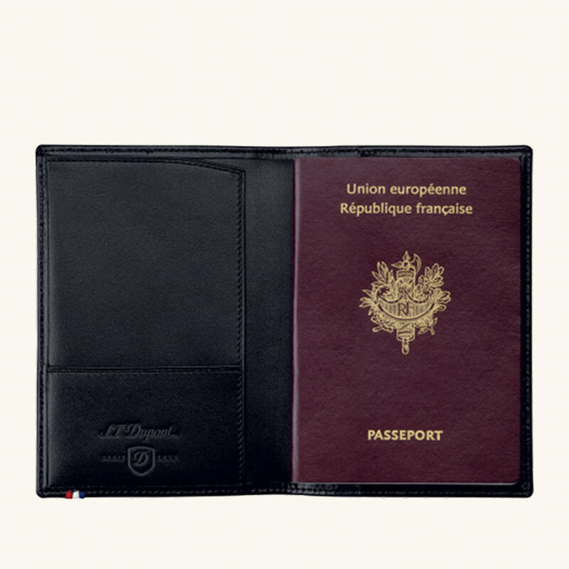 حافظة جوازات السفر لاين دي سوداء اس تي دوبون حافظة جوازات السفر لاين دي سوداء