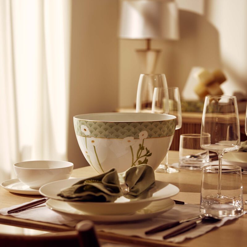 bernardaud praiana salad bowl green 27cm