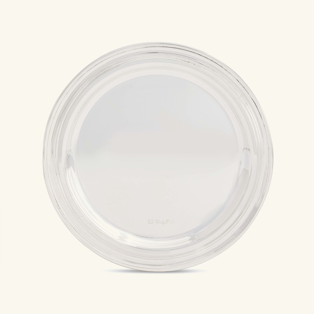 كريستوفل طبق الخبز آلبي دائري باللون الفضي