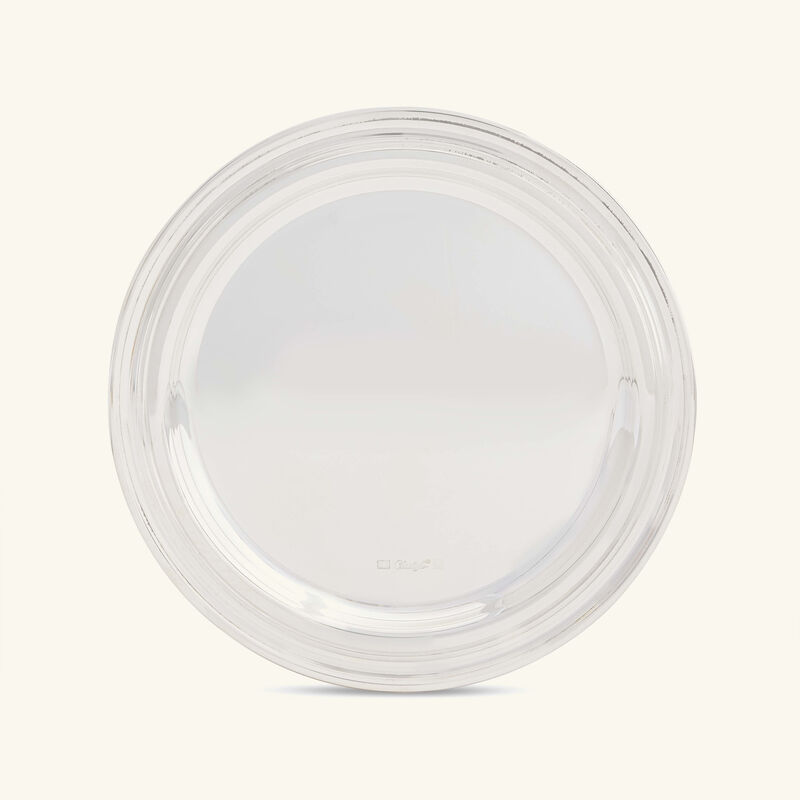 كريستوفل طبق الخبز آلبي دائري باللون الفضي