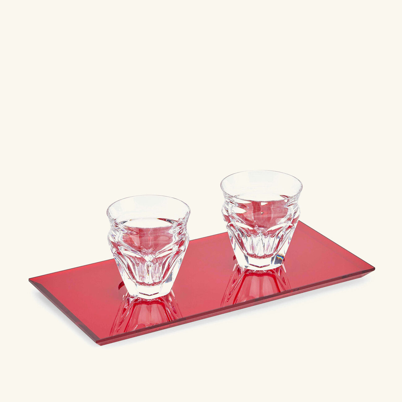 baccarat harcourt coffee set red