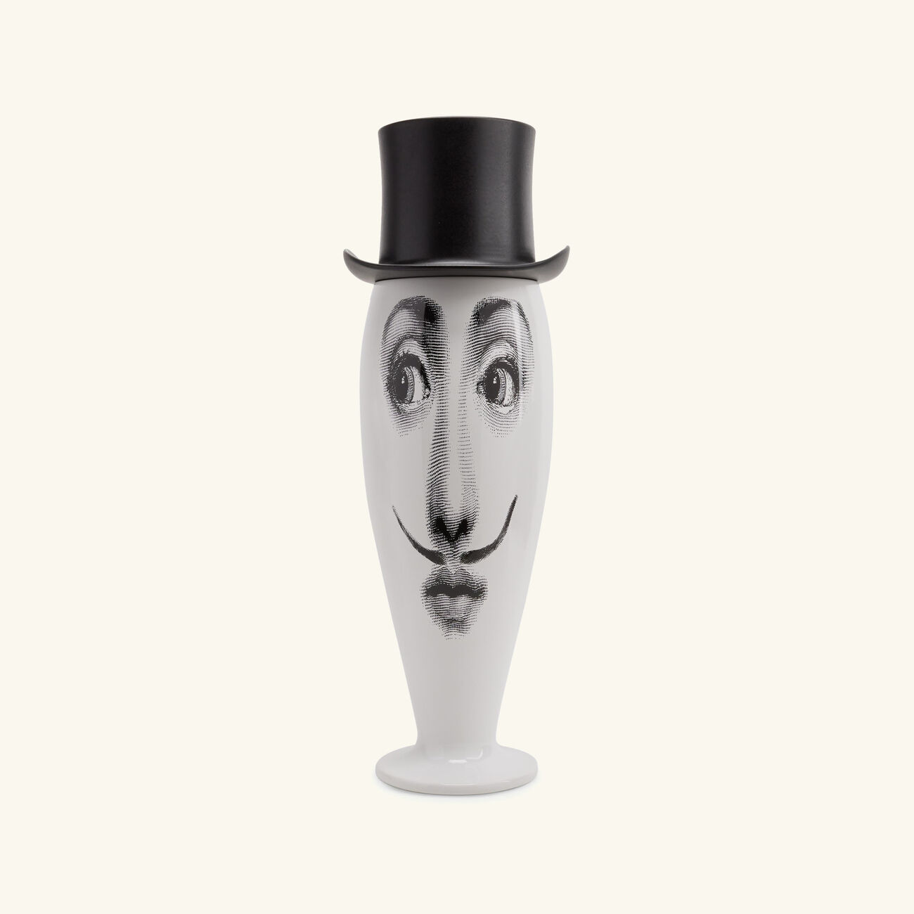 Smilzo Moustache Vase Medium White fornasetti smilzo moustache vase medium white