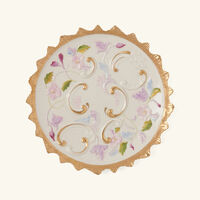 Taormania Serving Tray Round Medium White villari taormania serving tray round medium white