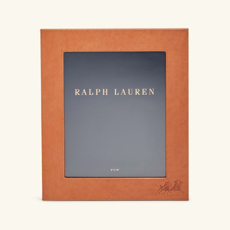 Bedford Garrett Leather Frame Brown 20x25 cm ralph lauren home bedford garrett leather frame brown 20x25 cm