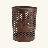 etro drill waste basket dark brown