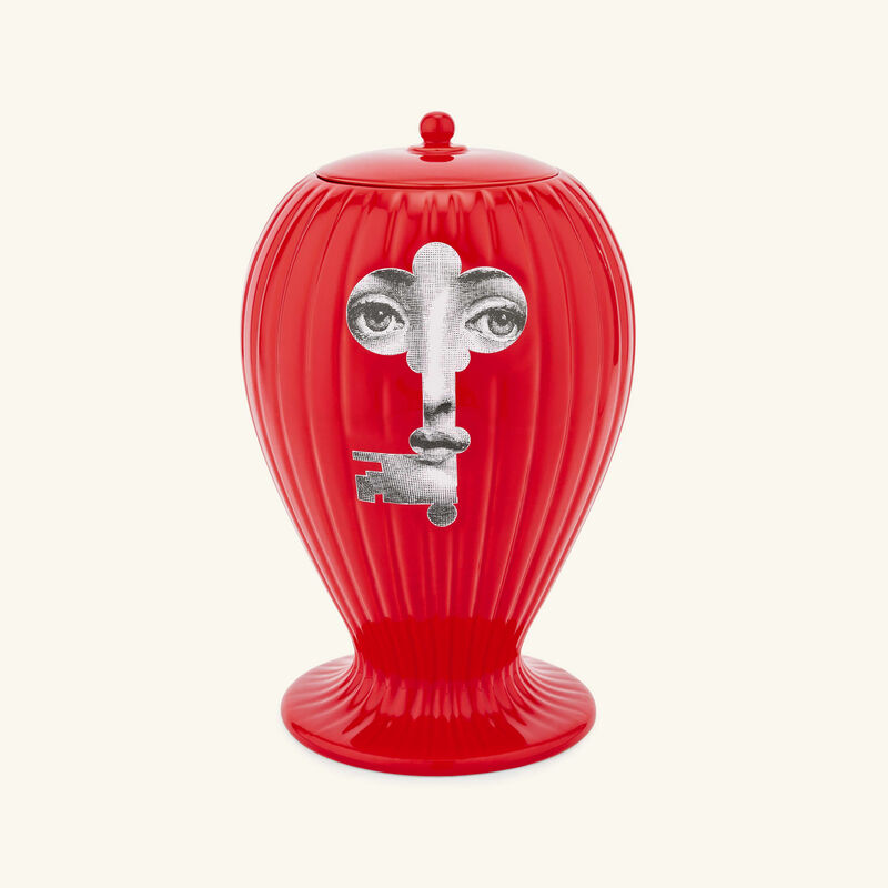fornasetti serratura rigato vase red