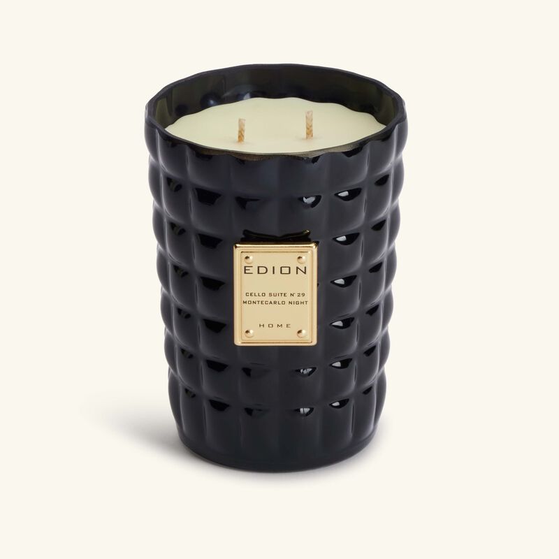 edion cello suite no 29 montecarlo night nero candle   diffuser set