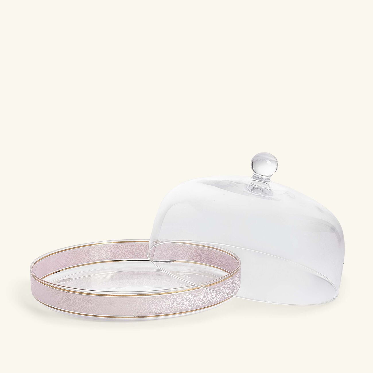 دملاج طبق الكيك نغم مع غطائه بتصميم شفاف   28 سم