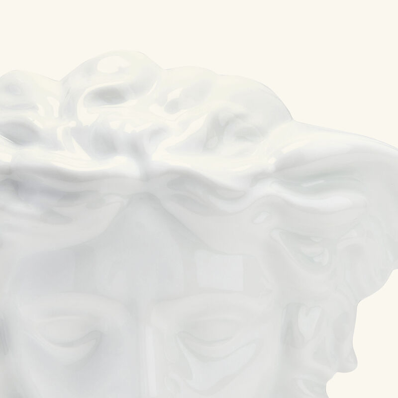 versace medusa grande vase small white