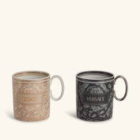 Barocco Haze & Beige Mug Set of 2 versace barocco haze beige mug set of 2