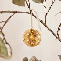 christofle bouquet givr  2025 christmas ornament silver plated gold