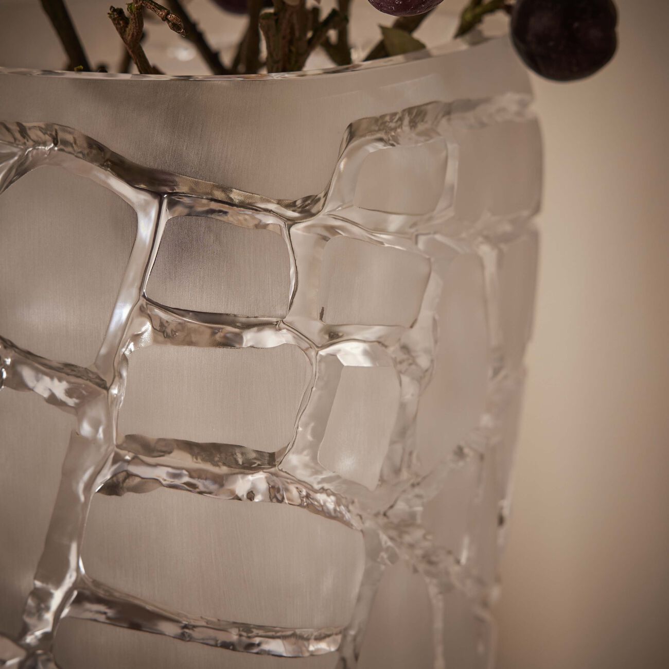 Terramineral Magnitude Vase Round Large Clear lalique terramineral magnitude vase round large clear