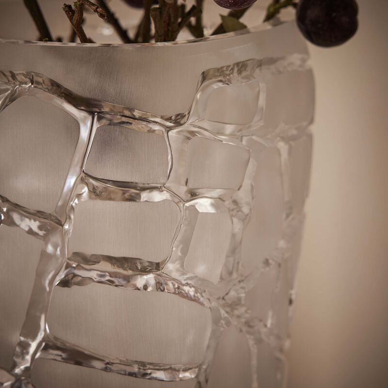 Terramineral Magnitude Vase Round Large Clear lalique terramineral magnitude vase round large clear