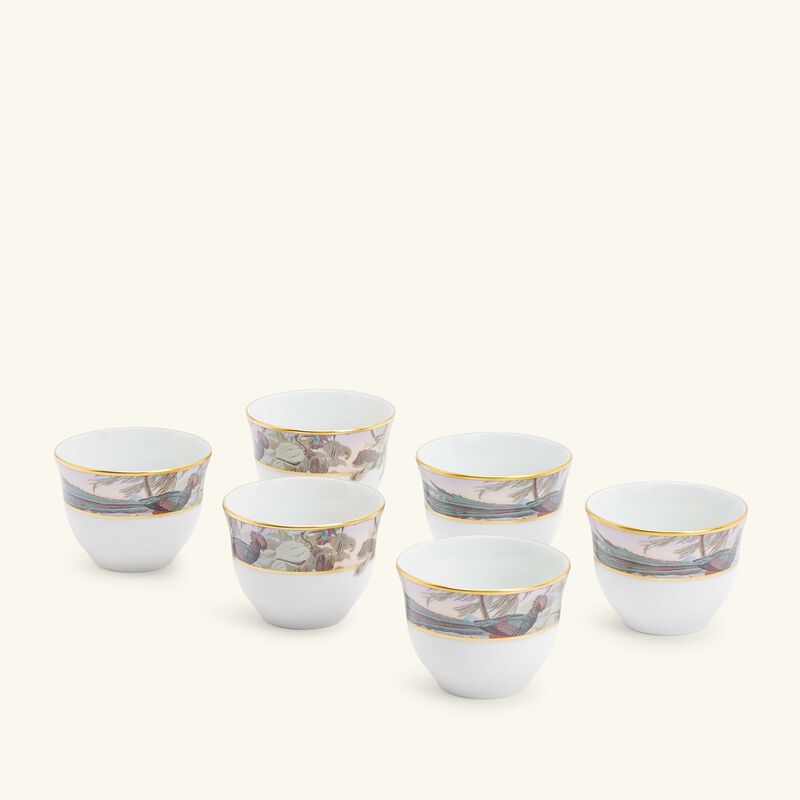 Le Brésil Arabic Coffee Cup Set Of 6 haviland le br sil arabic coffee cup set of 6