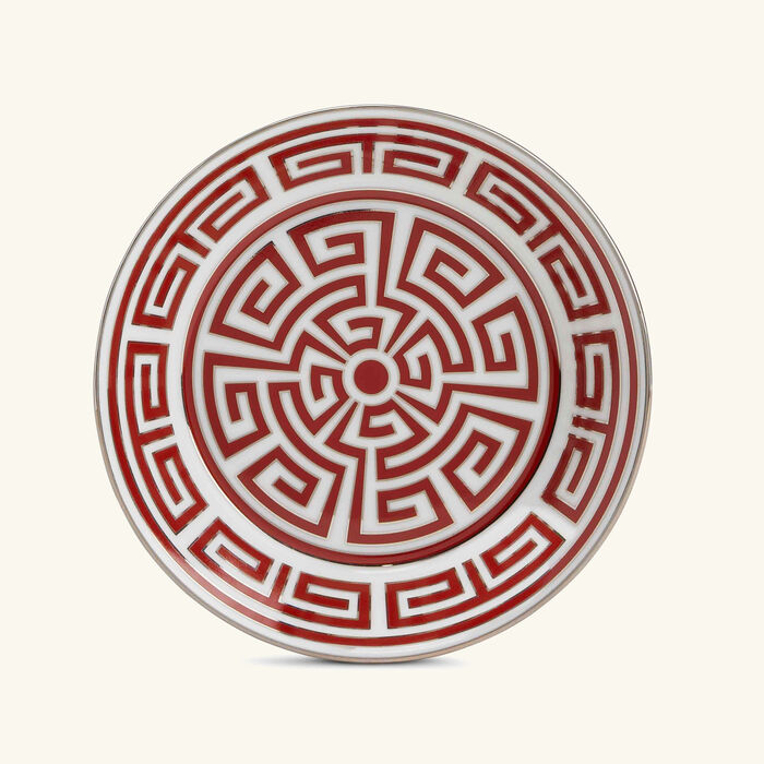 ginori 1735 labirinto tea saucer red