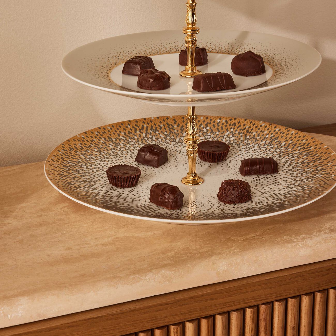 Souffle d'Or 5 Tier Cake Stand haviland souffle d or 5 tier cake stand