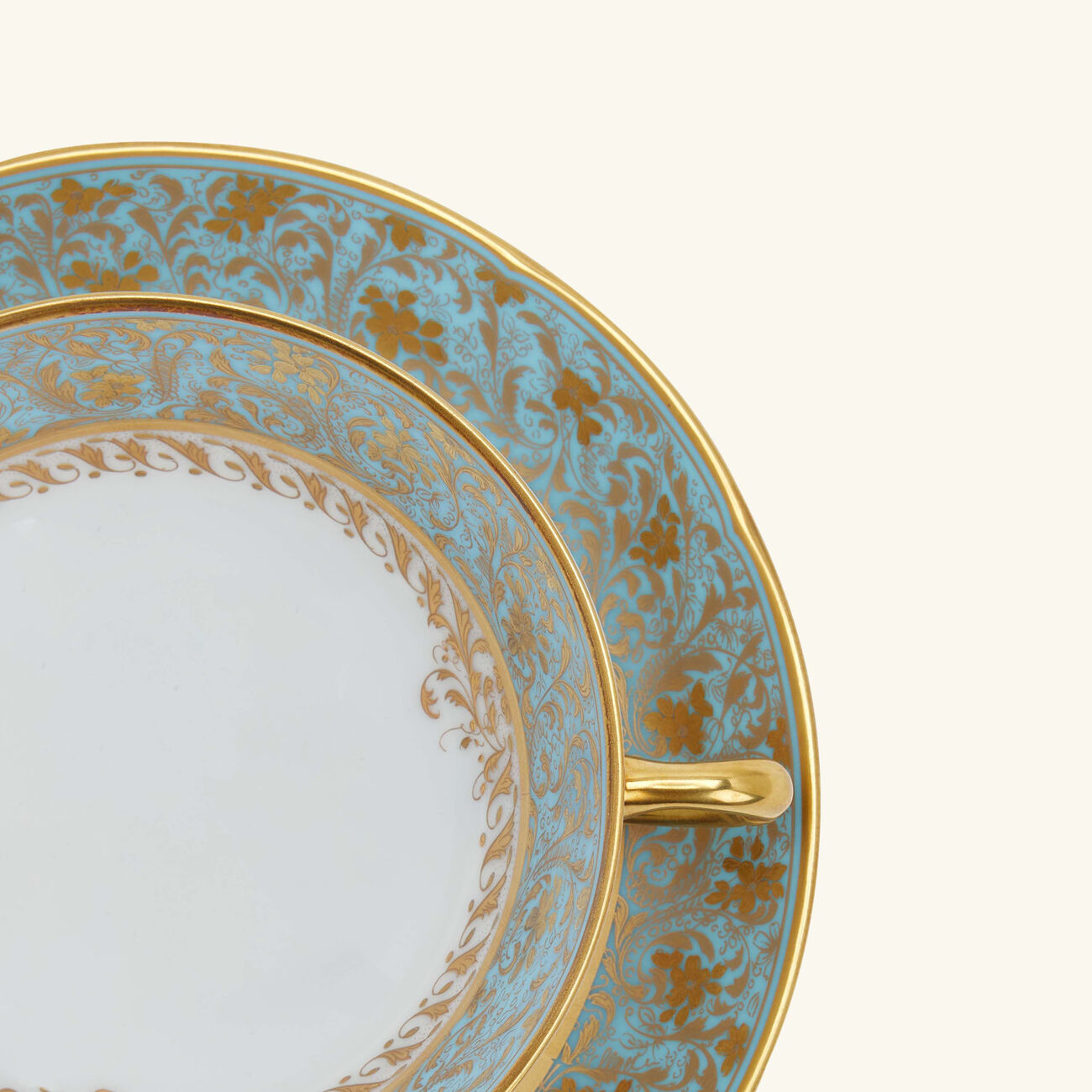 Eden Turquoise Tea Cup & Saucer Blue bernardaud eden turquoise tea cup saucer blue