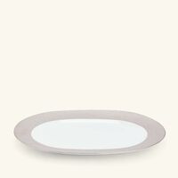 bernardaud ecume serving platter oval silver 43cm