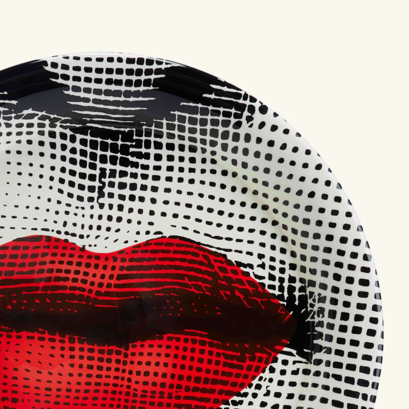 Bocca Tray Round Large Red Limited Edition fornasetti bocca tray round large red limited edition