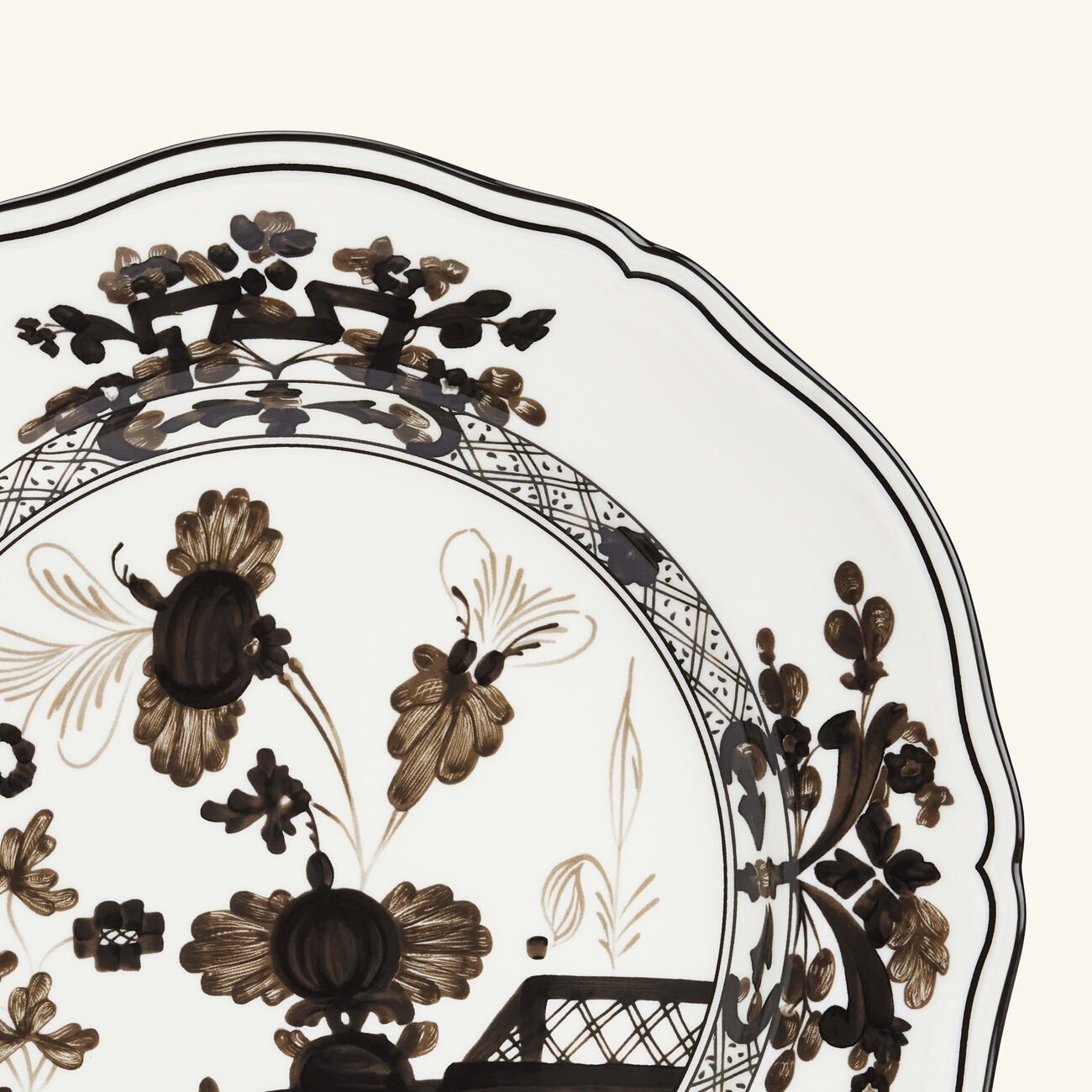 Oriente Italiano Dinner Plate Grey ginori 1735 oriente italiano dinner plate grey