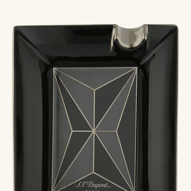 Fire X Ashtray Rectangular Large Black st dupont fire x ashtray rectangular large black