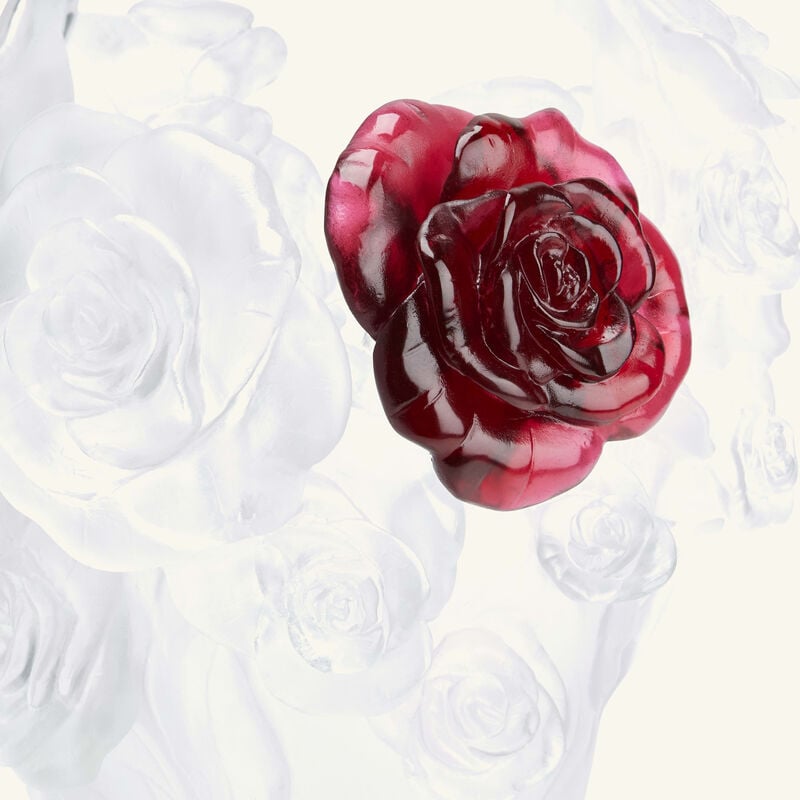 Rose Passion Vase Medium White Limited Edition daum rose passion vase medium white limited edition