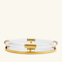jonathan adler jacques tray round large gold