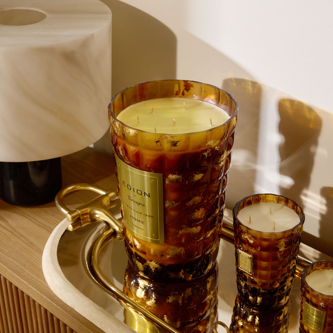 Tobacco Amber Scented Candle 4KG edion tobacco amber scented candle 4kg