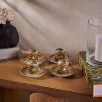versace barocco mosaic coffee cup pattern set of 6