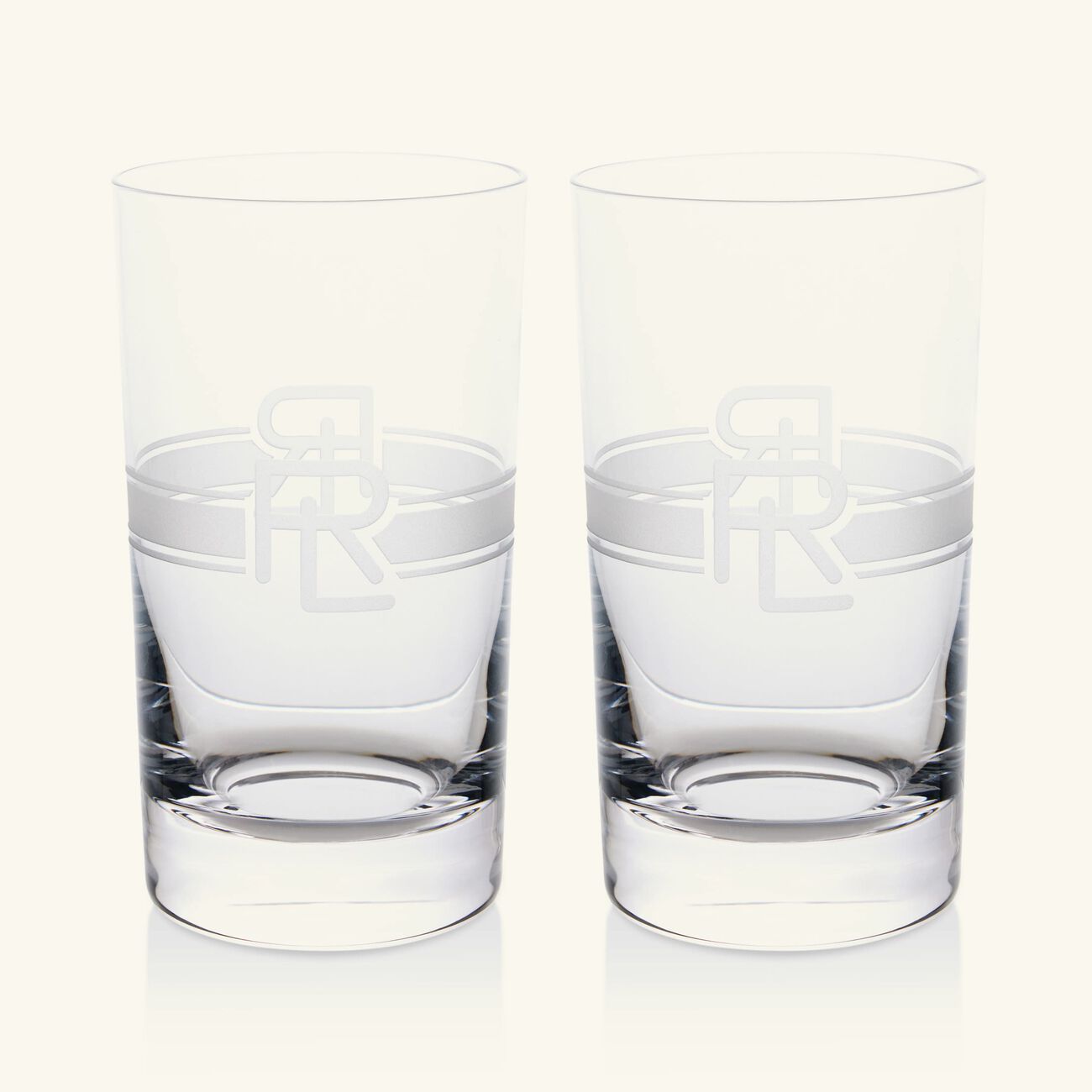 ralph lauren home ashton highball drinking glass clear set of 2