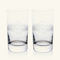 ralph lauren home ashton highball drinking glass clear set of 2