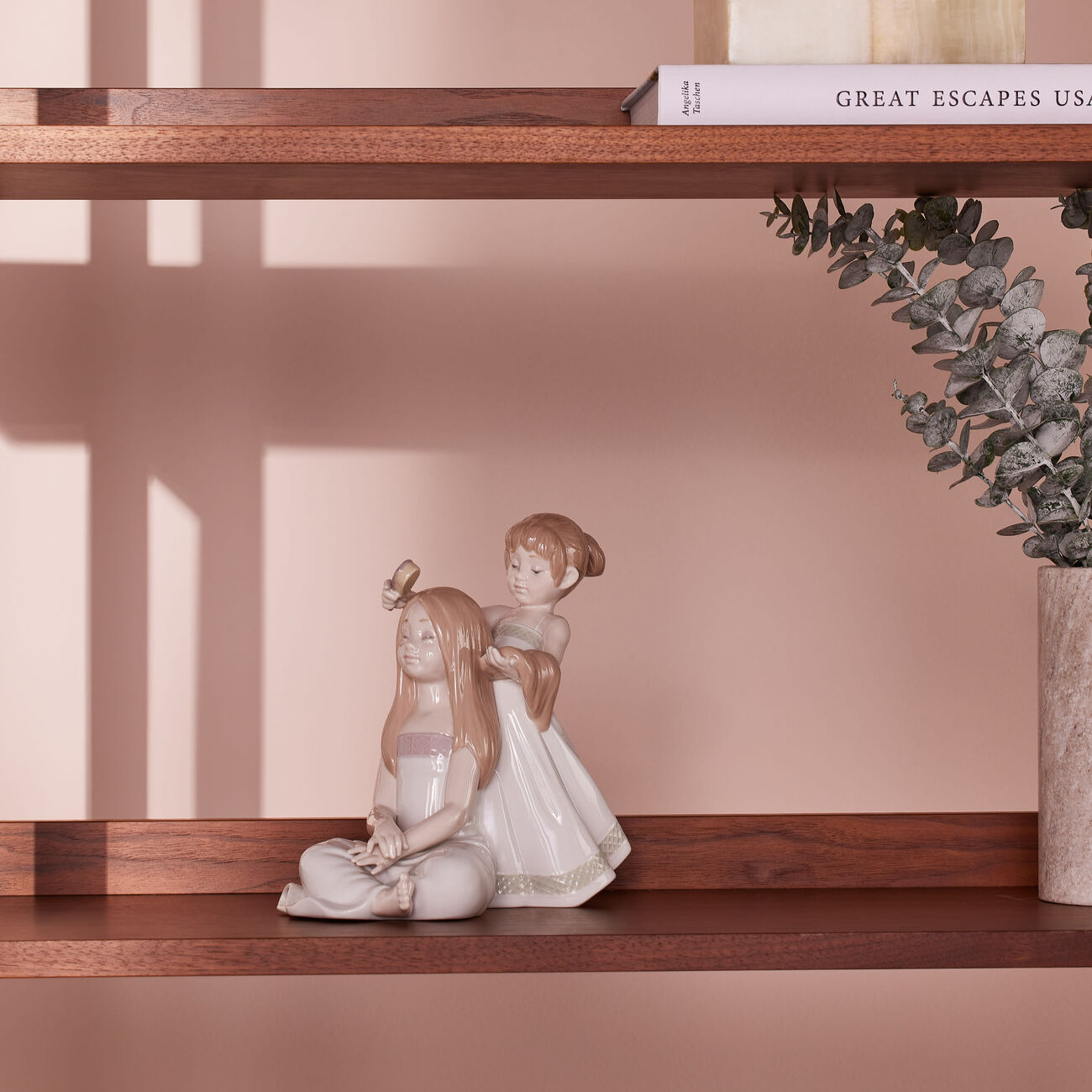 Combing Your Hair Sculpture Small White lladro combing your hair sculpture small white