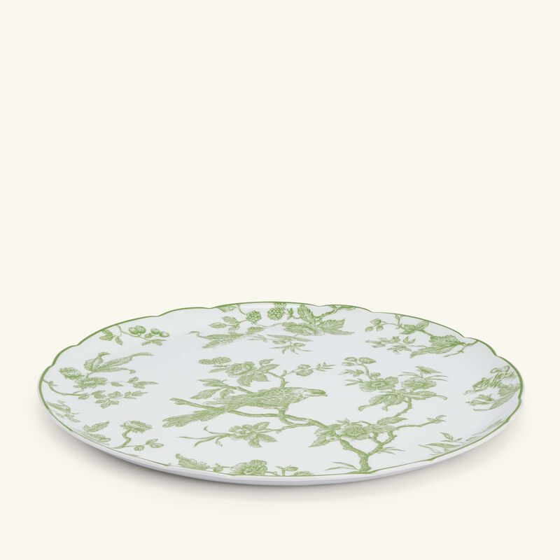 bernardaud albertine tart platter round green 32cm