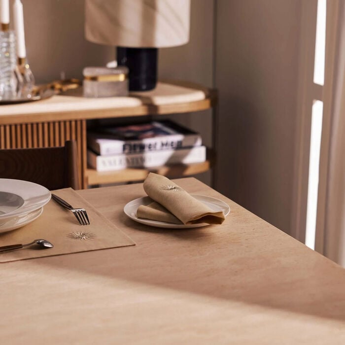 catherine denoual sunshine napkin beige