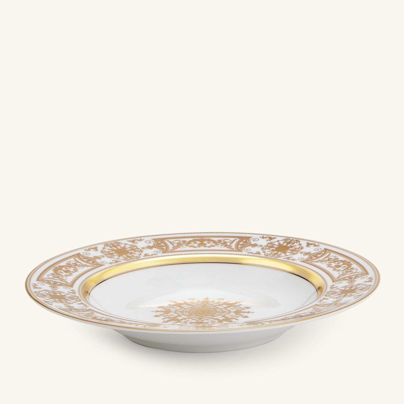 Aux Rois Soup Plate Round Gold 22cm bernardaud aux rois soup plate round gold 22cm